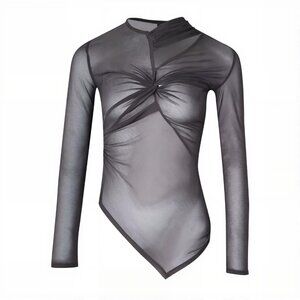 Shanghai Tang sheer mesh top